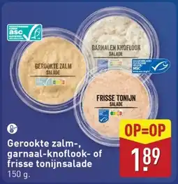 ALDI Gerookte zalm, garnaal-knoflook of frisse tonijnsalade aanbieding