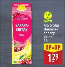 ALDI Rio d'oro Banana-cherry drink aanbieding