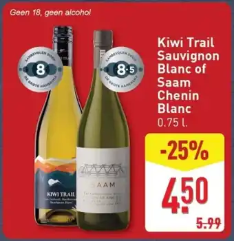 ALDI Kiwi Trail Sauvignon Blanc of Saam Chenin Blanc aanbieding