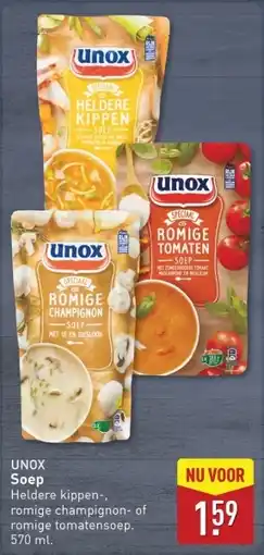 ALDI Unox Soep aanbieding
