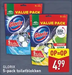ALDI Glorix 5-pack toiletblokken aanbieding