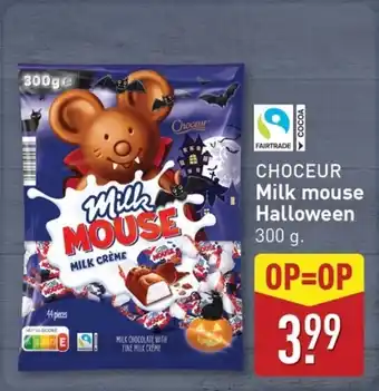 ALDI Choceur Milk mouse Halloween aanbieding