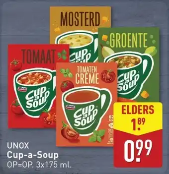 ALDI Unox Cup-a-Soup aanbieding