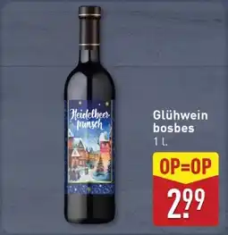 ALDI Glühwein bosbes aanbieding