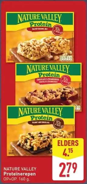 ALDI Nature Valley Proteïnerepen aanbieding