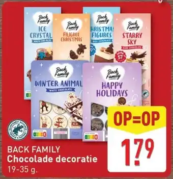 ALDI Back Family Chocolade decoratie aanbieding