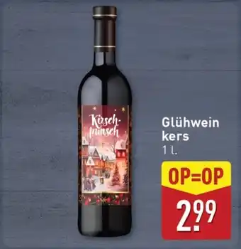 ALDI Glühwein kers aanbieding