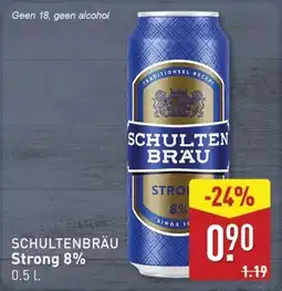 ALDI Schultenbräu Strong 8% aanbieding