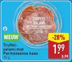 ALDI Truffelsalami met Parmezaanse kaas aanbieding
