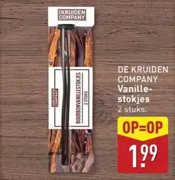 ALDI De Kruiden Company Vanillestokjes aanbieding