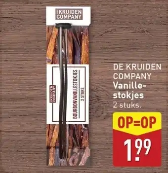 ALDI De Kruiden Company Vanillestokjes aanbieding