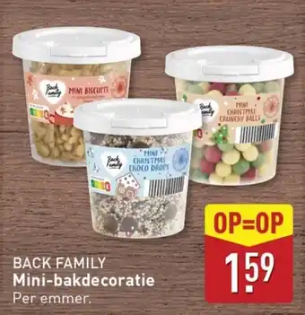 ALDI Back Family Mini-bakdecoratie aanbieding