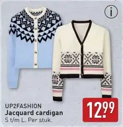 ALDI Up2fashion Jacquard cardigan aanbieding
