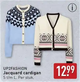 ALDI Up2fashion Jacquard cardigan aanbieding
