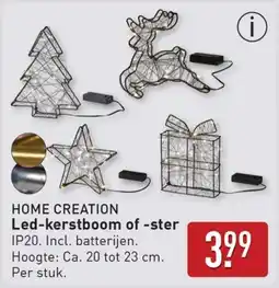 ALDI Home Creation Led-kerstboom of ster aanbieding