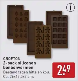 ALDI Crofton 2-pack siliconen bonbonvormen aanbieding