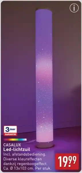 ALDI Casalux Led-lichtzuil aanbieding