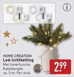 ALDI Home Creation Led-lichtketting aanbieding