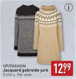 ALDI Up2fashion Jacquard gebreide jurk aanbieding