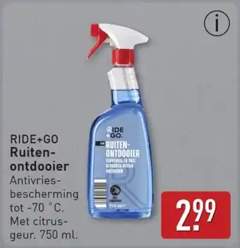 ALDI Ride+go Ruitenontdooier aanbieding