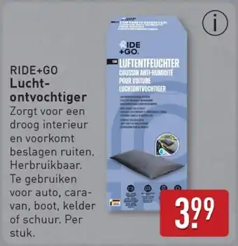 ALDI Ride+go lucht ontvochtiger aanbieding