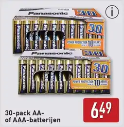 ALDI 30-pack AA of AAA-batterijen aanbieding