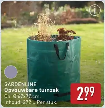 ALDI Gardenline Opvouwbare tuinzak aanbieding