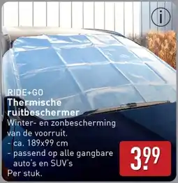 ALDI Ride+go Thermische ruitbeschermer aanbieding