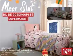 ALDI Novitesse Glow in the dark dekbedovertrek aanbieding