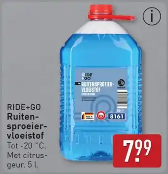 ALDI Ride+go Ruitensproeiervloeistof aanbieding