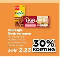 PLUS Alle Liga Koek en repen aanbieding