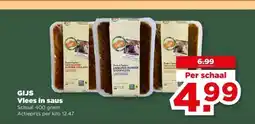 PLUS GIJS Vlees in saus aanbieding