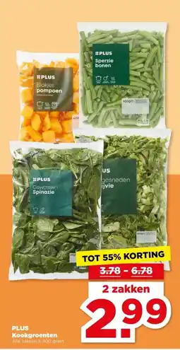 PLUS PLUS Kookgroenten aanbieding
