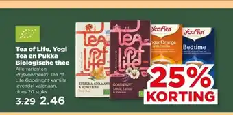 PLUS Tea of Life, Yogi Tea en Pukka Biologische thee aanbieding