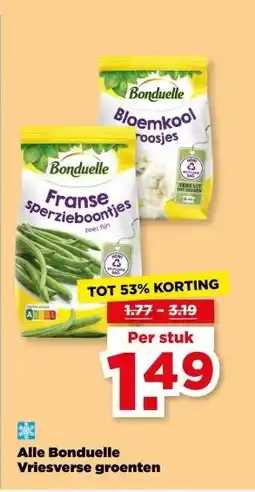 PLUS Alle Bonduelle Vriesverse groenten aanbieding