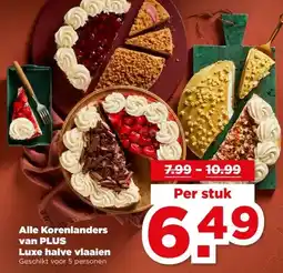 PLUS Alle Korenlanders van PLUS Luxe halve vlaaien aanbieding