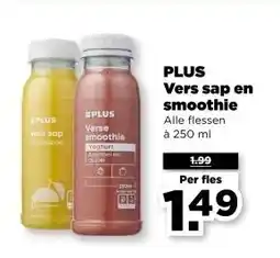 PLUS PLUS Vers sap en smoothie aanbieding