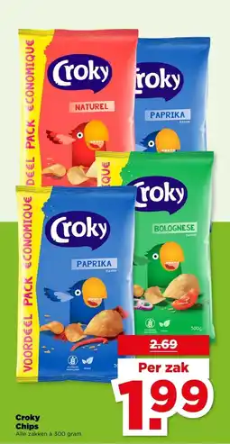 PLUS Croky Chips aanbieding
