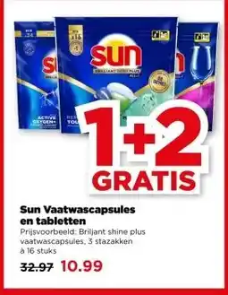 PLUS Sun Vaatwascapsules en tabletten aanbieding