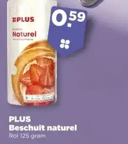 PLUS PLUS Beschuit naturel aanbieding