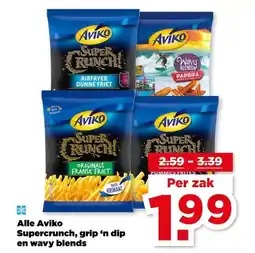 PLUS Alle Aviko Supercrunch, grip 'n dip en wavy blends aanbieding