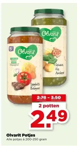 PLUS Olvarit Potjes aanbieding