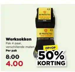 PLUS Werksokken aanbieding