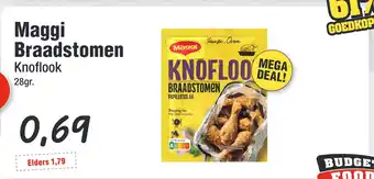Budget Food Maggi Braadstomen Knoflook aanbieding