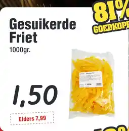 Budget Food Gesuikerde Friet aanbieding