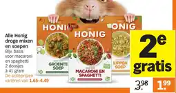 Albert Heijn Alle Honig droge mixen en soepen aanbieding