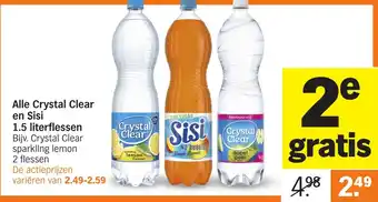 Albert Heijn Alle Crystal Clear en Sisi aanbieding