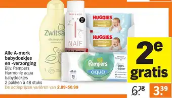 Albert Heijn Alle A-merk babydoekjes en verzorging aanbieding