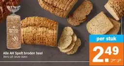 Albert Heijn Alle AH Spelt broden heel aanbieding