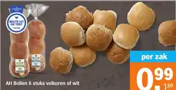 Albert Heijn AH Bollen volkoren of wit aanbieding